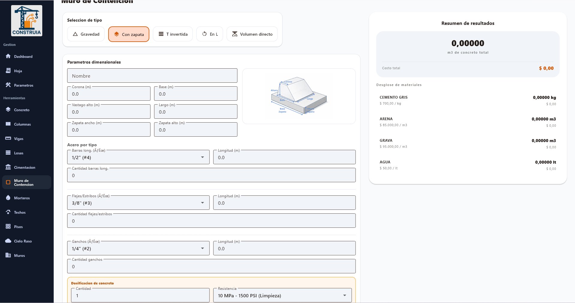 Módulo Muro de Contención
